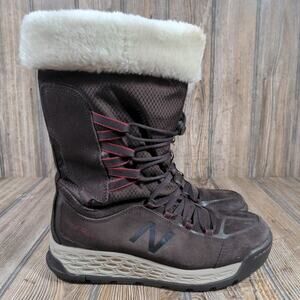 New Balance Heat Fresh Foam 1000 Women Walking Boot Fur Lined Size 8 Winter Snow